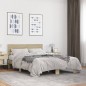 vidaXL Estructura cama madera ingeniería metal roble Sonoma 120x190 cm vidaXL Estructura cama madera ingeniería metal roble Sonoma 120x190 cm