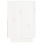 vidaXL Mesitas de noche 2 uds madera maciza de pino blanco 60x34x51 cm vidaXL Mesitas de noche 2 uds madera maciza de pino blanco 60x34x51 cm