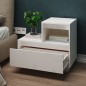 vidaXL Mesitas de noche 2 uds madera maciza de pino blanco 60x34x51 cm vidaXL Mesitas de noche 2 uds madera maciza de pino blanco 60x34x51 cm