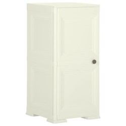 vidaXL Armario de plástico diseño madera Vanila Ice 40x43x85,5 cm