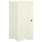 vidaXL Armario de plástico diseño madera Vanila Ice 40x43x85,5 cm