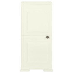 vidaXL Armario de plástico diseño madera Vanila Ice 40x43x85,5 cm