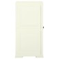 vidaXL Armario de plástico diseño madera Vanila Ice 40x43x85,5 cm