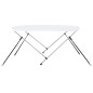 vidaXL Toldo Bimini de 2 arcos blanco 150x120x110 cm vidaXL Toldo Bimini de 2 arcos blanco 150x120x110 cm