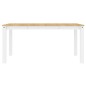 vidaXL Mesa de comedor Panama madera maciza pino blanco 160x80x75 cm vidaXL Mesa de comedor Panama madera maciza pino blanco 160x80x75 cm