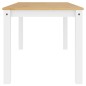 vidaXL Mesa de comedor Panama madera maciza pino blanco 160x80x75 cm vidaXL Mesa de comedor Panama madera maciza pino blanco 160x80x75 cm