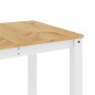 vidaXL Mesa de comedor Panama madera maciza pino blanco 160x80x75 cm vidaXL Mesa de comedor Panama madera maciza pino blanco 160x80x75 cm