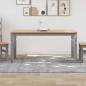vidaXL Mesa de comedor Corona madera maciza de pino gris 160x80x75 cm vidaXL Mesa de comedor Corona madera maciza de pino gris 160x80x75 cm