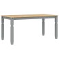 vidaXL Mesa de comedor Corona madera maciza de pino gris 160x80x75 cm vidaXL Mesa de comedor Corona madera maciza de pino gris 160x80x75 cm