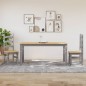 vidaXL Mesa de comedor Corona madera maciza de pino gris 160x80x75 cm vidaXL Mesa de comedor Corona madera maciza de pino gris 160x80x75 cm