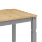 vidaXL Mesa de comedor Corona madera maciza de pino gris 160x80x75 cm vidaXL Mesa de comedor Corona madera maciza de pino gris 160x80x75 cm