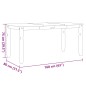 vidaXL Mesa de comedor Corona madera maciza de pino gris 160x80x75 cm vidaXL Mesa de comedor Corona madera maciza de pino gris 160x80x75 cm