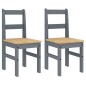vidaXL Sillas de comedor Panama 2 uds madera pino gris 40x46x90 cm vidaXL Sillas de comedor Panama 2 uds madera pino gris 40x46x90 cm