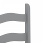 vidaXL Sillas de comedor Corona 2 uds madera pino gris 42x47x107 cm