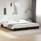 vidaXL Estructura de cama madera de ingeniería negra 180x200 cm