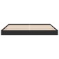 vidaXL Estructura de cama madera de ingeniería negra 180x200 cm