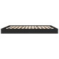 vidaXL Estructura de cama madera de ingeniería negra 180x200 cm