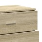 vidaXL Aparadores 3 uds madera contrachapada color roble sonoma