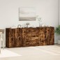 vidaXL Aparadores 3 uds madera contrachapada roble ahumado vidaXL Aparadores 3 uds madera contrachapada roble ahumado