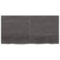 vidaXL Estante pared madera roble tratada marrón oscuro 120x60x(2-4)cm vidaXL Estante pared madera roble tratada marrón oscuro 120x60x(2-4)cm