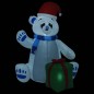 vidaXL Oso polar inflable de Navidad LED interior y exterior 2,4 m vidaXL Oso polar inflable de Navidad LED interior y exterior 2,4 m