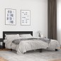 vidaXL Estructura de cama madera de ingeniería y metal negro 180x200cm vidaXL Estructura de cama madera de ingeniería y metal negro 180x200cm