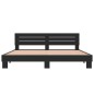 vidaXL Estructura de cama madera de ingeniería y metal negro 180x200cm vidaXL Estructura de cama madera de ingeniería y metal negro 180x200cm