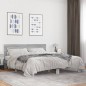 vidaXL Estructura cama madera ingeniería metal gris Sonoma 200x200 cm vidaXL Estructura cama madera ingeniería metal gris Sonoma 200x200 cm