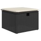 vidaXL Set de sofás de jardín 7 pzas con cojines ratán sintético negro vidaXL Set de sofás de jardín 7 pzas con cojines ratán sintético negro