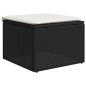 vidaXL Set de sofás de jardín 7 pzas con cojines ratán sintético negro vidaXL Set de sofás de jardín 7 pzas con cojines ratán sintético negro