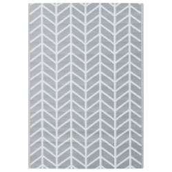 vidaXL Alfombra de exterior PP gris 160x230 cm
