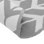 vidaXL Alfombra de exterior PP gris Ø120 cm vidaXL Alfombra de exterior PP gris Ø120 cm