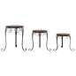 vidaXL Soportes para plantas 3 uds cerámica terracota vidaXL Soportes para plantas 3 uds cerámica terracota