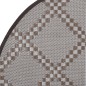 vidaXL Alfombra de exterior PP marrón Ø120 cm