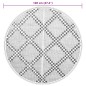 vidaXL Alfombra de exterior PP marrón Ø120 cm