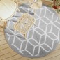 vidaXL Alfombra de exterior PP gris Ø160 cm vidaXL Alfombra de exterior PP gris Ø160 cm