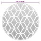 vidaXL Alfombra de exterior PP gris Ø160 cm vidaXL Alfombra de exterior PP gris Ø160 cm