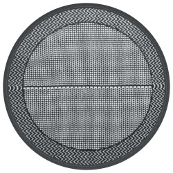 vidaXL Alfombra de exterior PP gris Ø160 cm