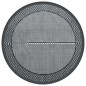 vidaXL Alfombra de exterior PP gris Ø160 cm
