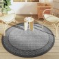 vidaXL Alfombra de exterior PP gris Ø160 cm