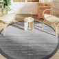 vidaXL Alfombra de exterior PP gris Ø200 cm vidaXL Alfombra de exterior PP gris Ø200 cm