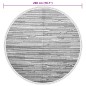 vidaXL Alfombra de exterior PP gris Ø200 cm vidaXL Alfombra de exterior PP gris Ø200 cm