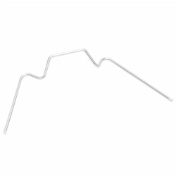 vidaXL Clips para invernadero 100 unidades tipo de W acero galvanizado