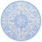 vidaXL Alfombra de exterior PP azul bebé Ø160 cm vidaXL Alfombra de exterior PP azul bebé Ø160 cm