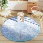 vidaXL Alfombra de exterior PP azul bebé Ø160 cm vidaXL Alfombra de exterior PP azul bebé Ø160 cm