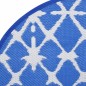vidaXL Alfombra de exterior PP azul y blanco Ø200 cm vidaXL Alfombra de exterior PP azul y blanco Ø200 cm