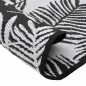 vidaXL Alfombra de exterior PP blanco y negro Ø160 cm vidaXL Alfombra de exterior PP blanco y negro Ø160 cm