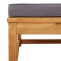 vidaXL Set de muebles de jardín 4 pzs y cojines madera maciza acacia