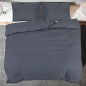 vidaXL Juego de funda nórdica algodón gris antracita 220x240 cm vidaXL Juego de funda nórdica algodón gris antracita 220x240 cm