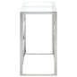 vidaXL Mesa consola acero inoxidable plateado y vidrio templado vidaXL Mesa consola acero inoxidable plateado y vidrio templado